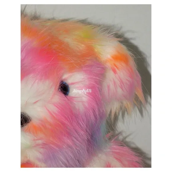 Large 20 inch Rainbow Tie-Dye Vermont Teddy Bear - Picture 9 of 10